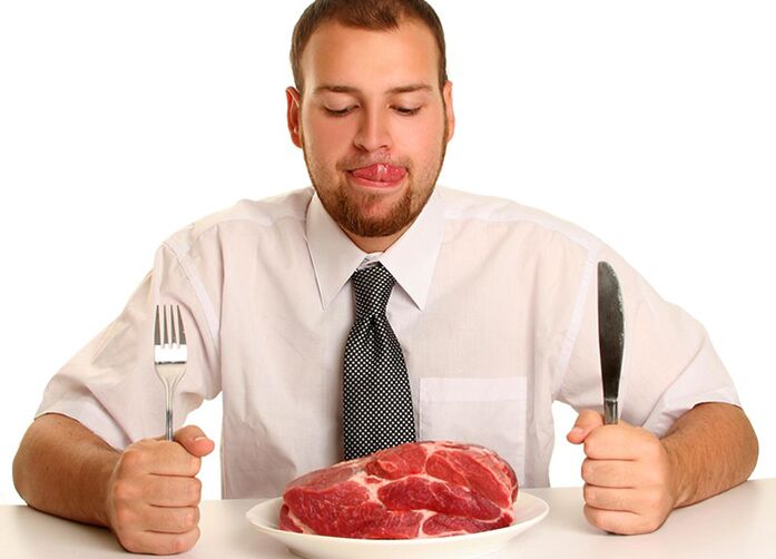 Vörös hús az ember étrendjében
